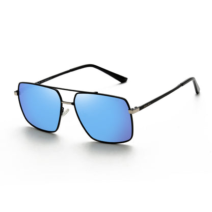 Silver Frame Blue Lens