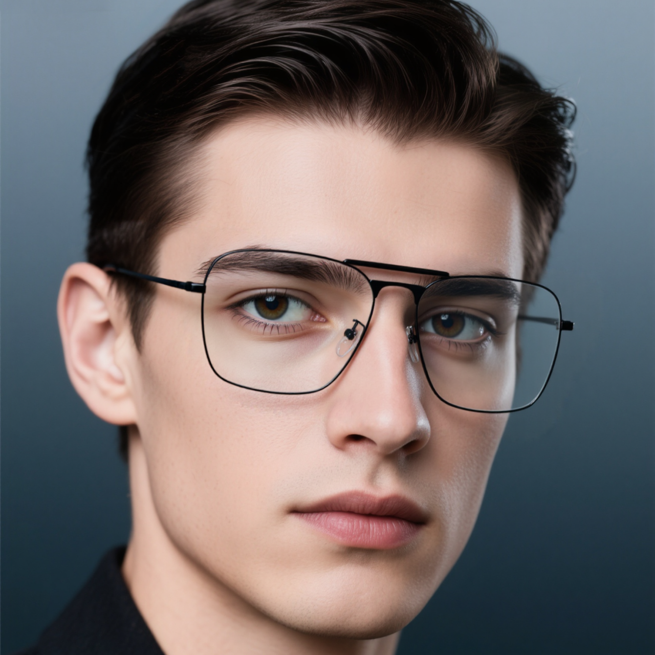 High-End Stainless Steel Frame Fashion Anti Blue Light Glasses G039OP